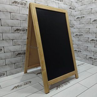 Фото Штендер дерев'яний крейдяний А-подібний 590x1000 (арт. 1010801) від компанії Moriart